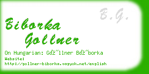 biborka gollner business card